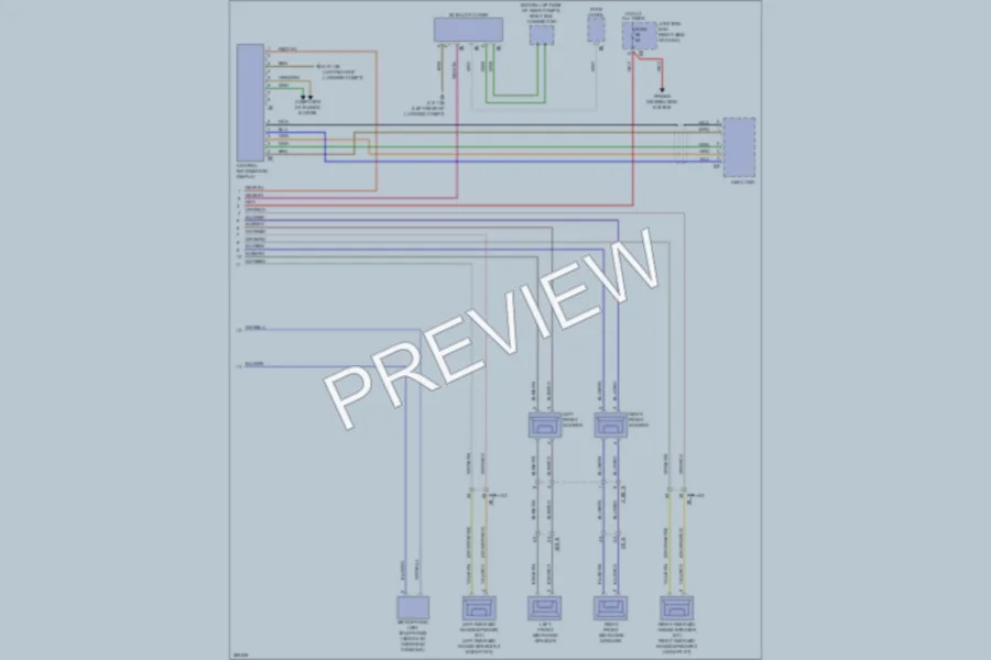 2012 BMW 550i Radio wiring diagram preview
