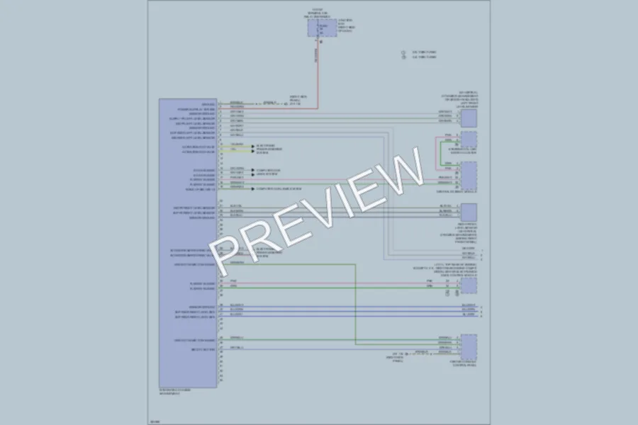 2012 BMW 550iGranTurismo Electronic Suspension wiring diagram preview