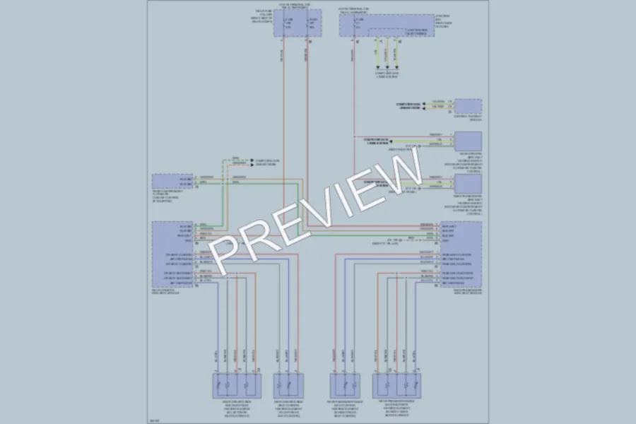2012 BMW 550iGranTurismo Power Seats wiring diagram preview