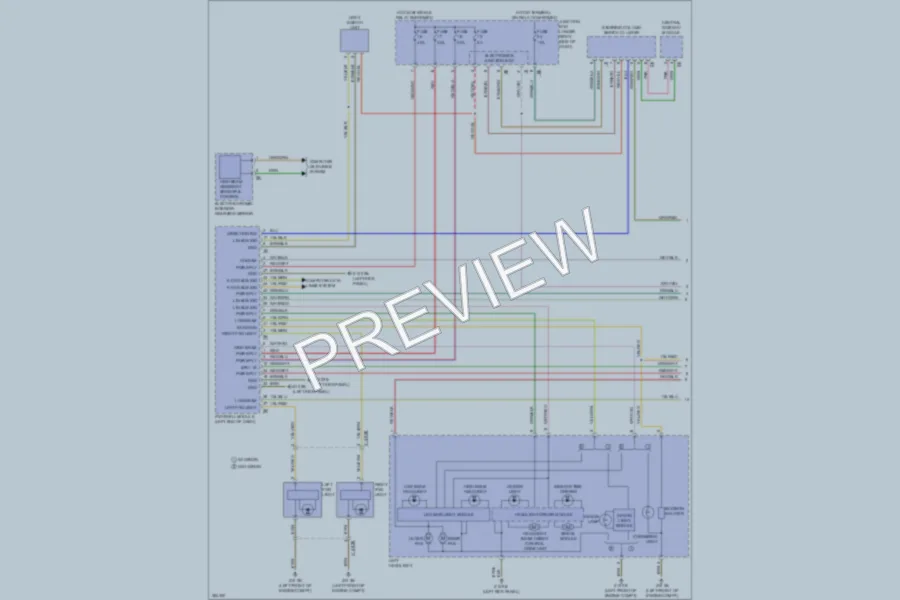 2012 BMW 640i Headlights wiring diagram preview