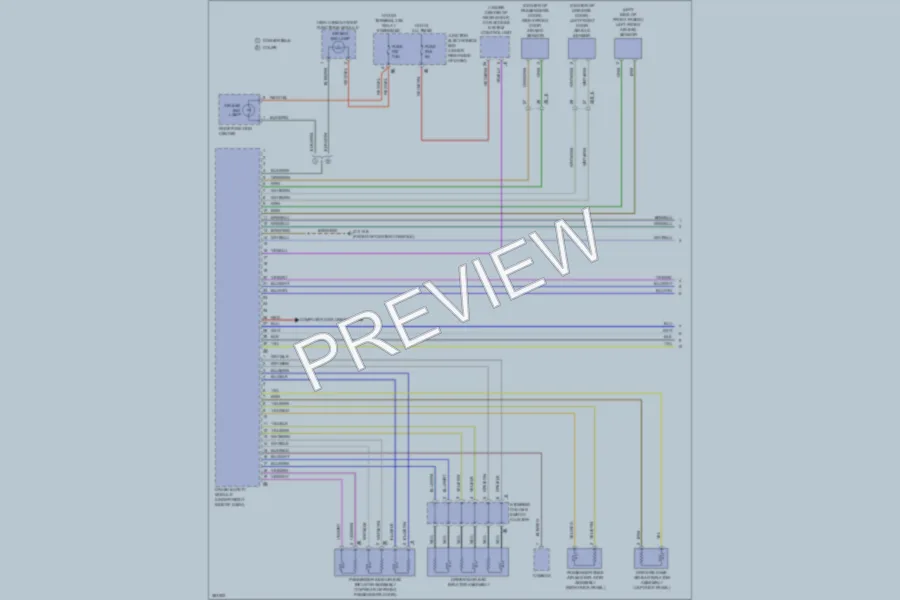 2012 BMW 640i Supplemental Restraints wiring diagram preview