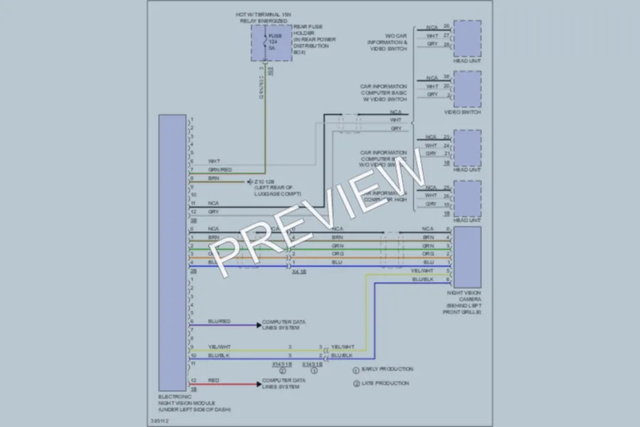 2012 BMW 650i Instrument Cluster wiring diagram preview