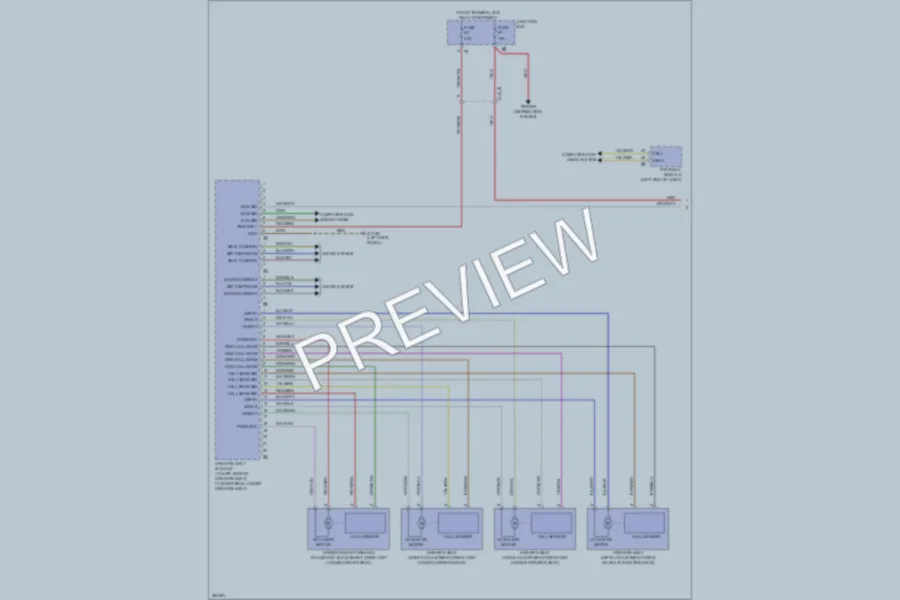 2012 BMW 650i Memory Systems wiring diagram preview