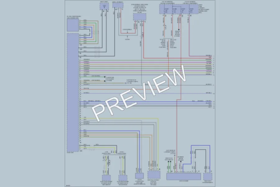 2012 BMW 650i Radio wiring diagram preview