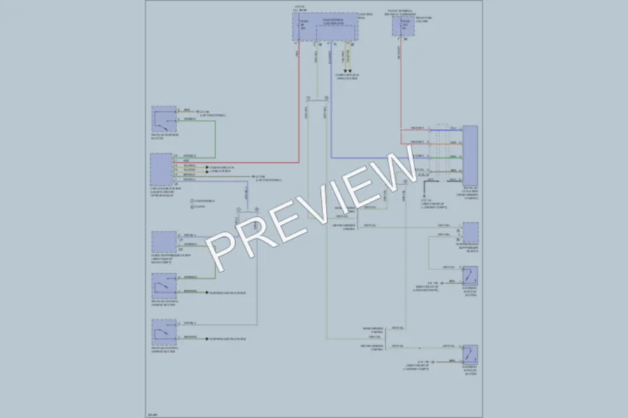 2012 BMW 650i Trunk Tailgate Fuel Door wiring diagram preview