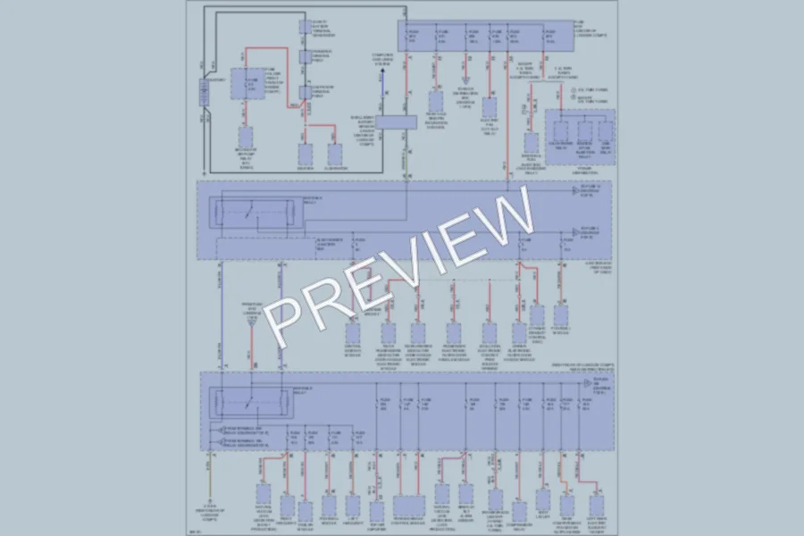 2012 BMW 740Li Power Distribution wiring diagram preview
