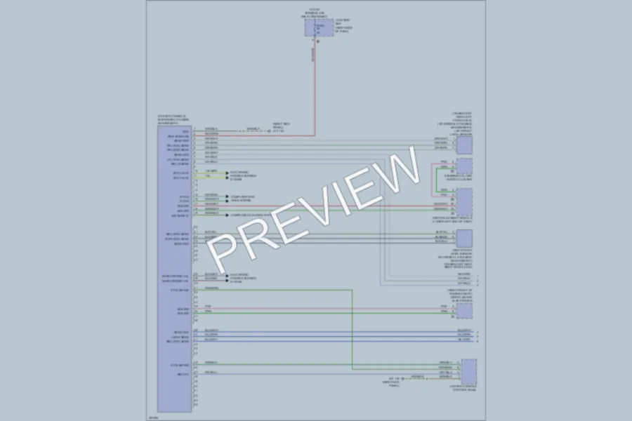 2012 BMW 740i Electronic Suspension wiring diagram preview