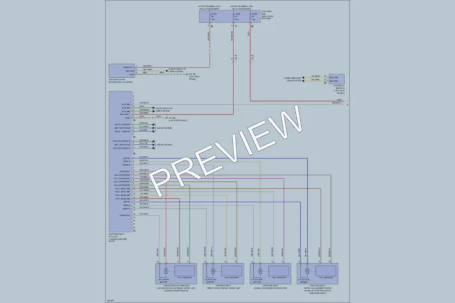 2012 BMW 740i Memory Systems wiring diagram preview