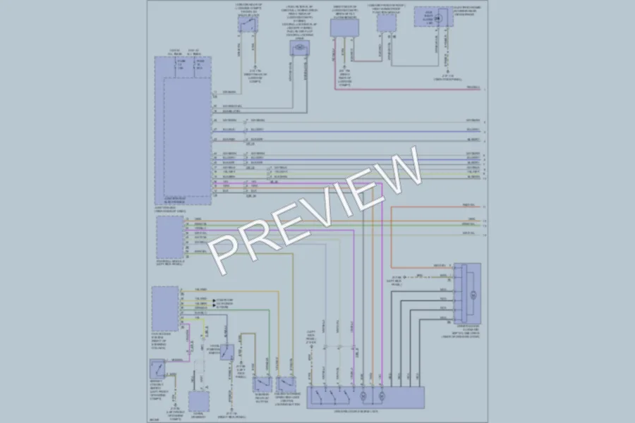 2012 BMW 740i Power Door Locks wiring diagram preview