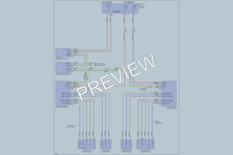 2012 BMW 750i Power Seats wiring diagram preview
