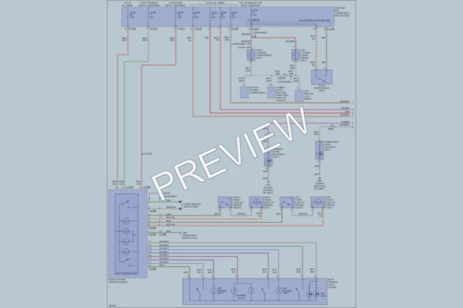2012 BMW M3 Interior Lights wiring diagram preview
