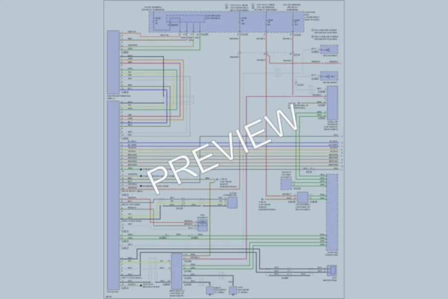 2012 BMW M3 Navigation wiring diagram preview