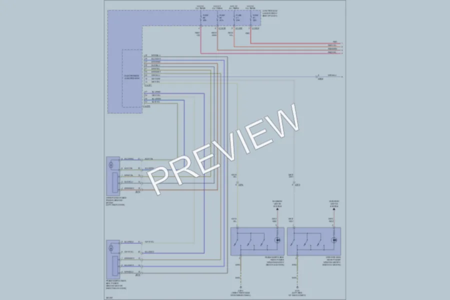 2012 BMW M3 Power Windows wiring diagram preview