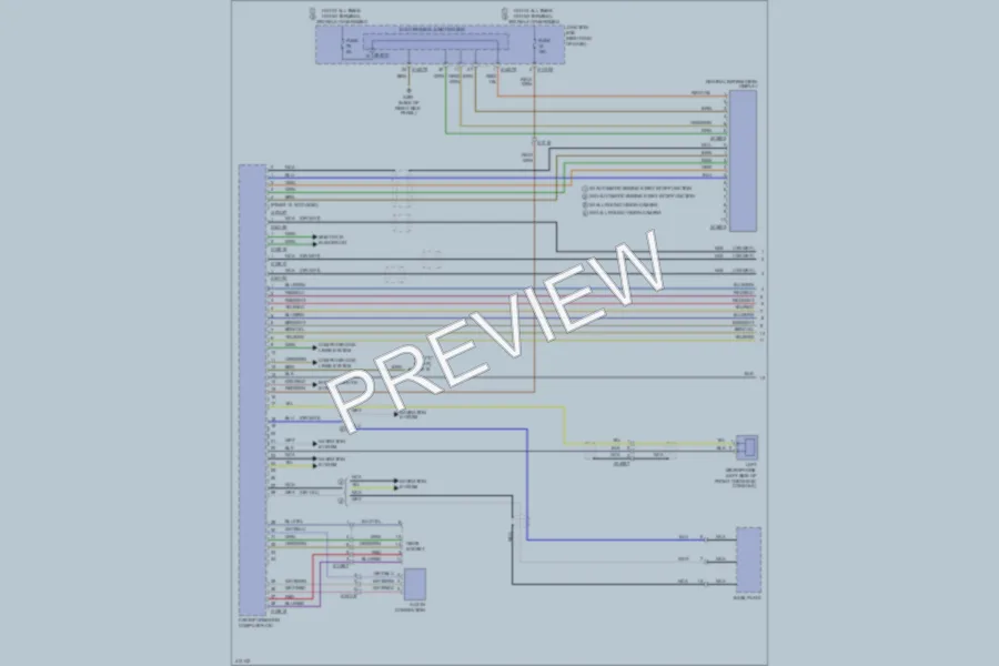 2012 BMW X1 Radio wiring diagram preview