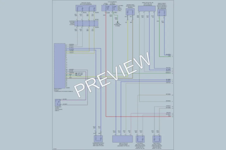 2012 BMW X1 Supplemental Restraints wiring diagram preview
