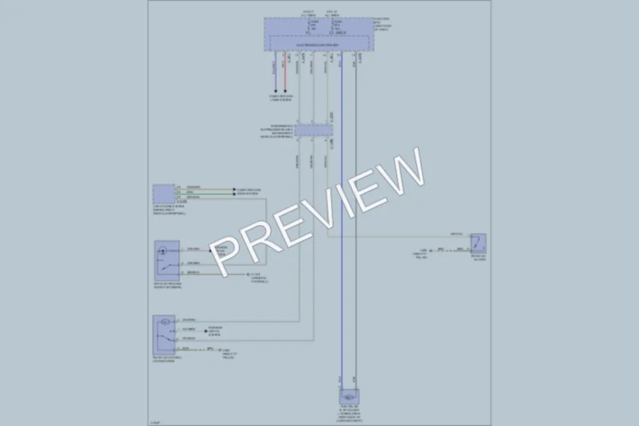 2012 BMW X1 Trunk Tailgate Fuel Door wiring diagram preview