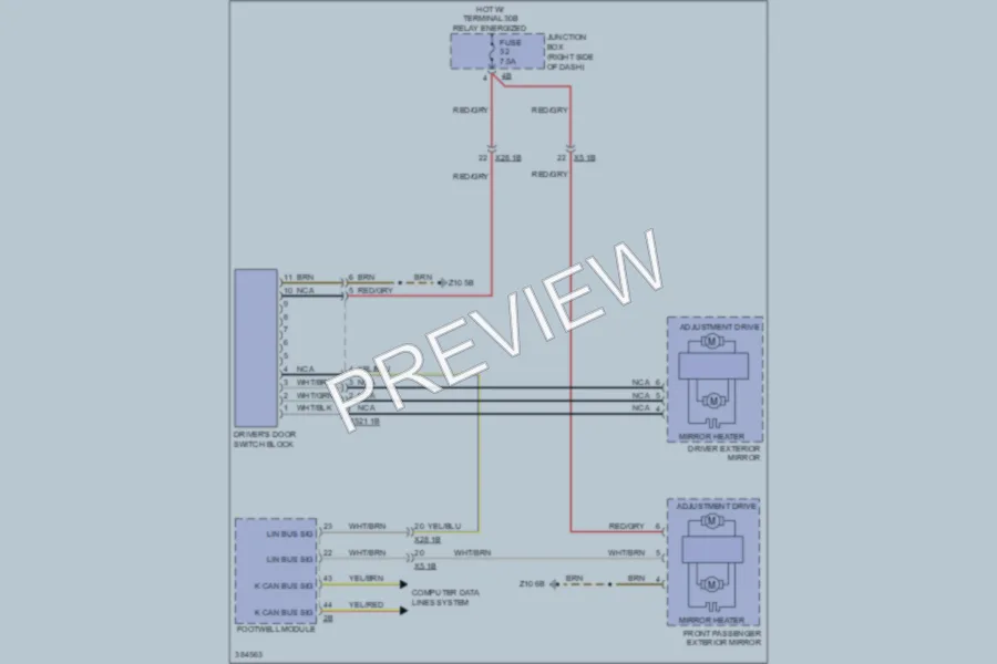 2012 BMW X3 Defoggers wiring diagram preview