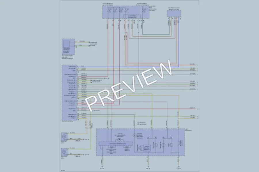 2012 BMW X3 Headlights wiring diagram preview