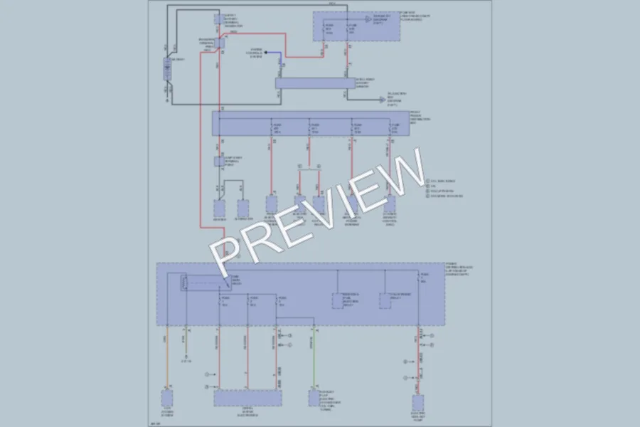2012 BMW X3 Power Distribution wiring diagram preview