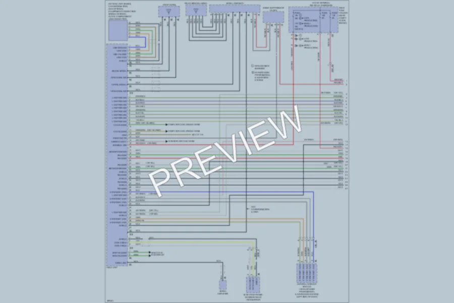 2012 BMW X3 Radio wiring diagram preview