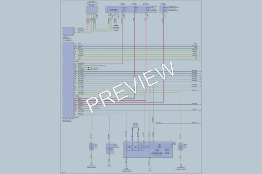 2012 BMW X5 Headlights wiring diagram preview