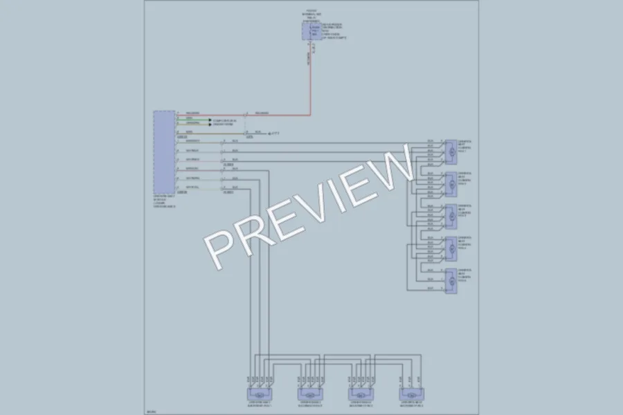 2012 BMW X5 Power Seats wiring diagram preview
