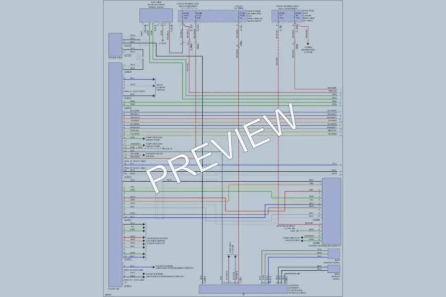 2012 BMW X5 Radio wiring diagram preview