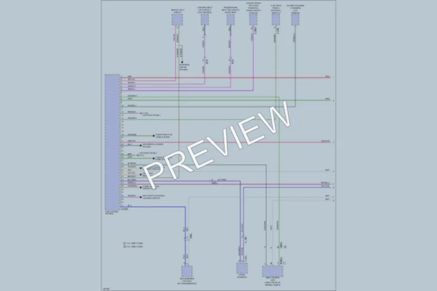 2012 BMW X6 Anti Theft wiring diagram preview