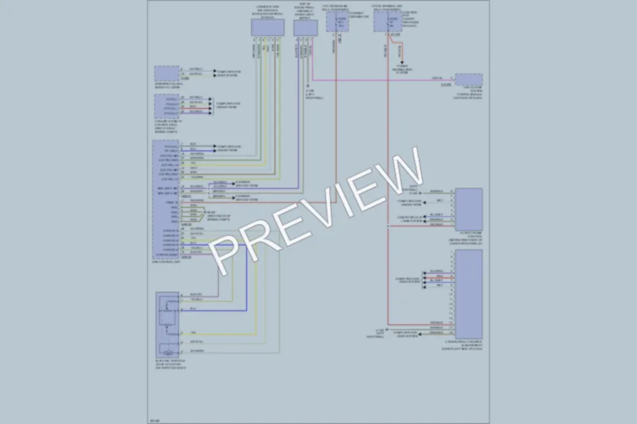 2012 BMW X6 Cruise Control wiring diagram preview