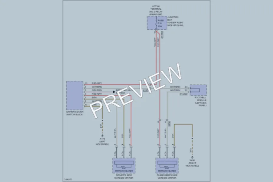 2012 BMW X6 Defoggers wiring diagram preview