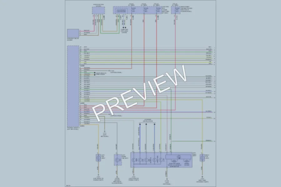 2012 BMW X6 Headlights wiring diagram preview