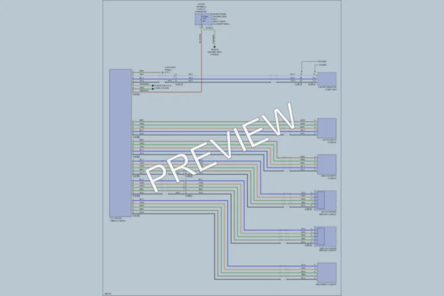 2012 BMW X6 Navigation wiring diagram preview