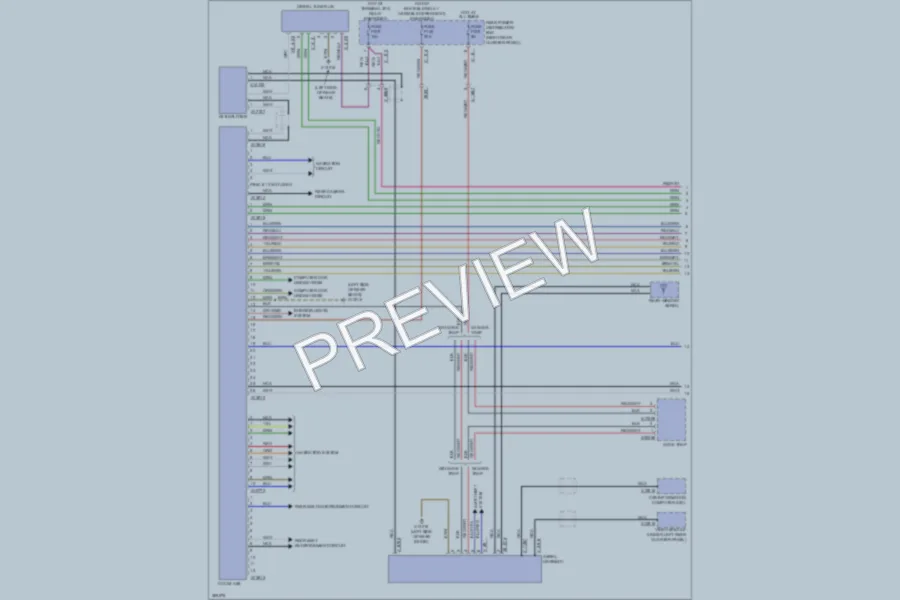 2012 BMW X6 Radio wiring diagram preview