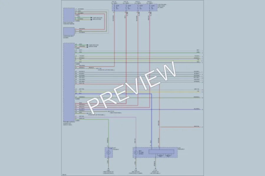 2012 BMW Z4 Headlights wiring diagram preview