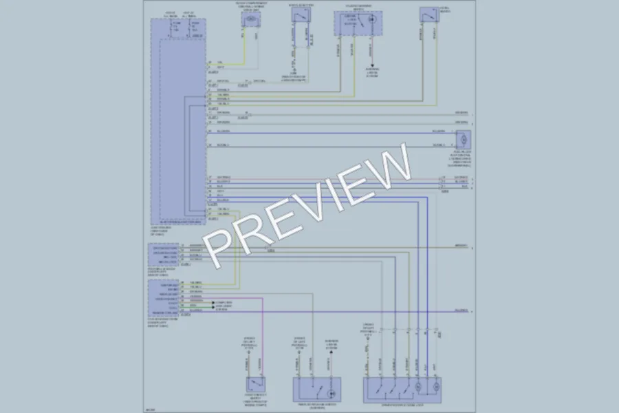 2012 BMW Z4 Power Door Locks wiring diagram preview
