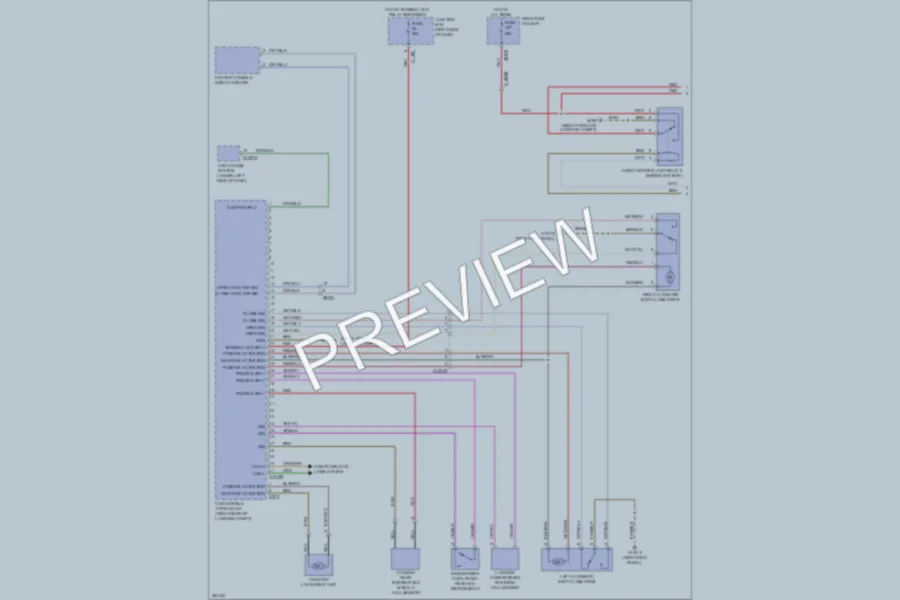2012 BMW Z4 Power Top Sunroof wiring diagram preview
