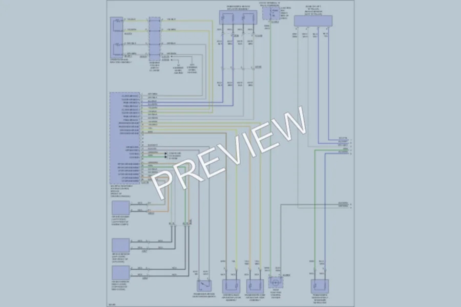 2012 BMW Z4 Supplemental Restraints wiring diagram preview