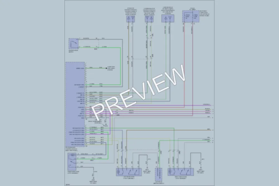 2012 Buick LaCrosse Power Door Locks wiring diagram preview