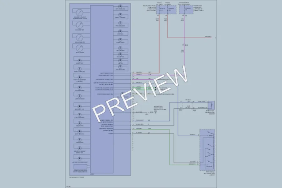 2012 Buick Regal Instrument Cluster wiring diagram preview