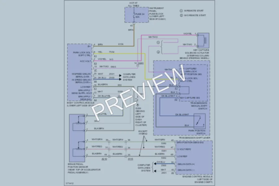 2012 Buick Regal Shift Interlock wiring diagram preview