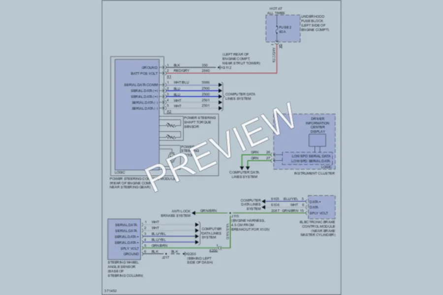 2012 Buick Verano Electronic Power Steering wiring diagram preview