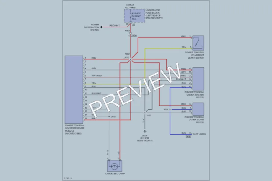2012 Cadillac EscaladeEXT Power Top Sunroof wiring diagram preview