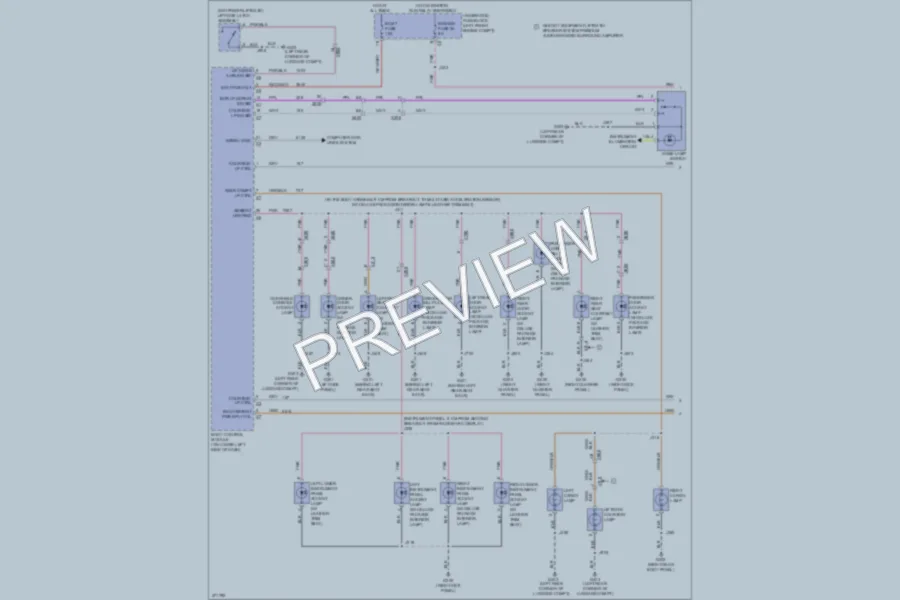 2012 Cadillac SRX Interior Lights wiring diagram preview