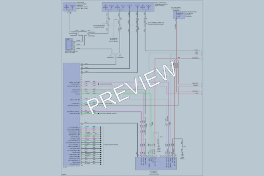 2012 Cadillac SRX Radio wiring diagram preview