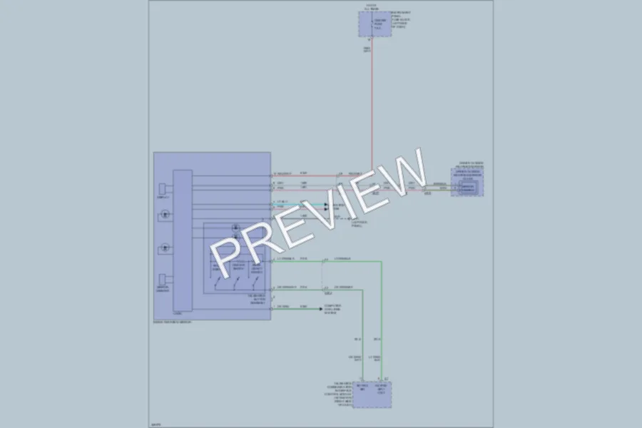 2012 Chevrolet Camaro Power Mirrors wiring diagram preview