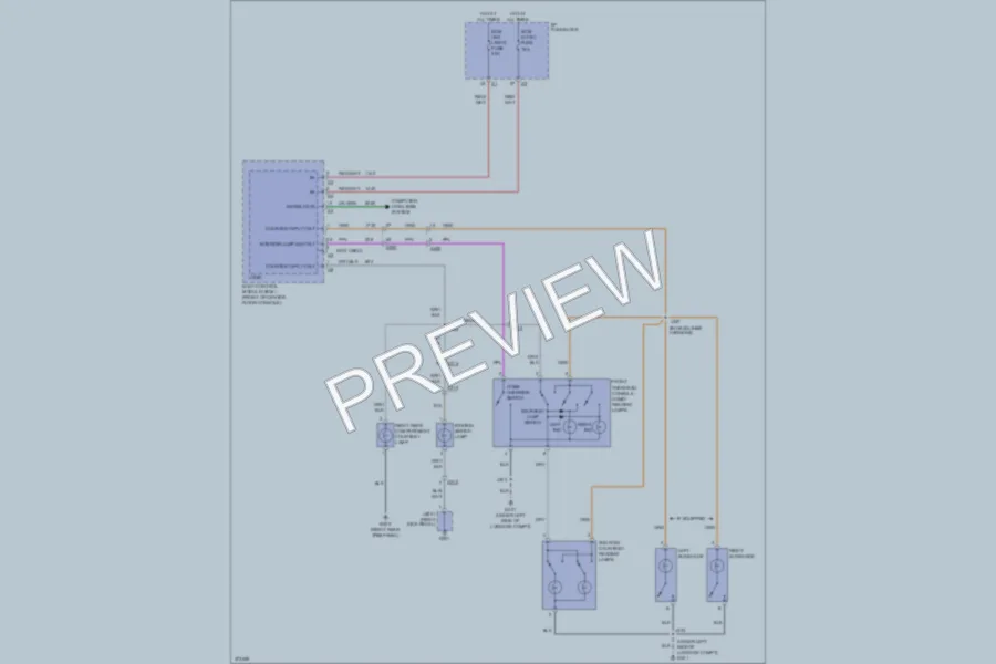 2012 Chevrolet CaptivaSport Interior Lights wiring diagram preview