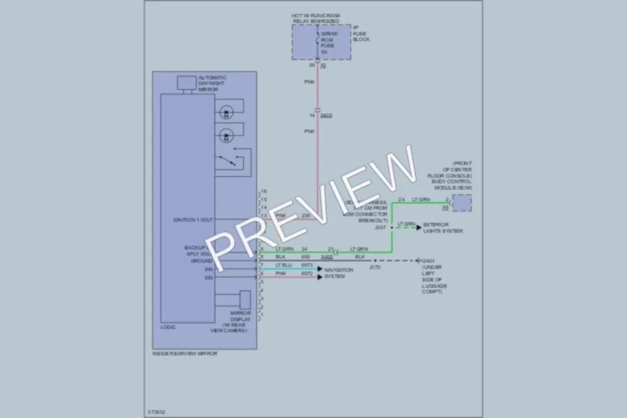 2012 Chevrolet CaptivaSport Power Mirrors wiring diagram preview