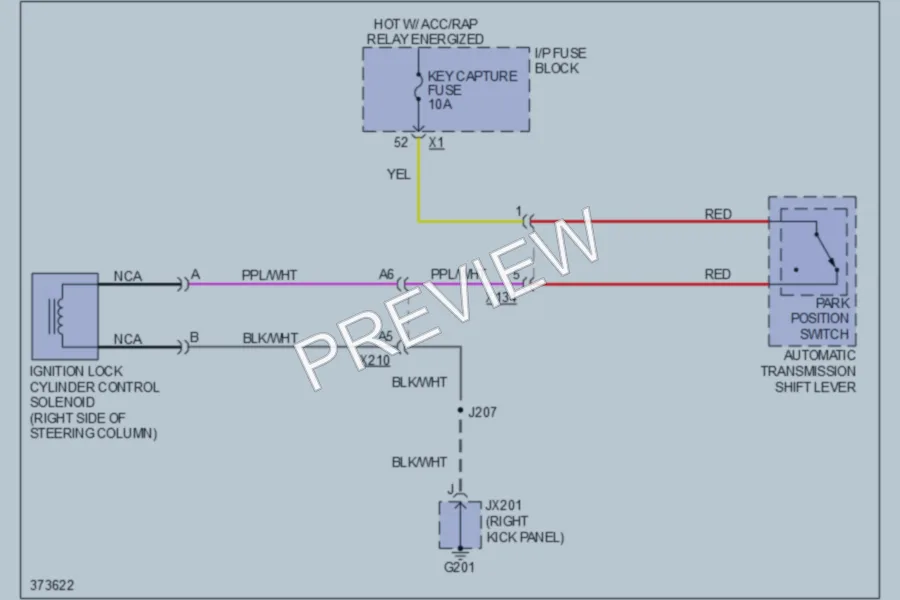 2012 Chevrolet CaptivaSport Shift Interlock wiring diagram preview