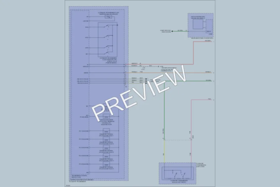 2012 Chevrolet CaptivaSport Transmission wiring diagram preview