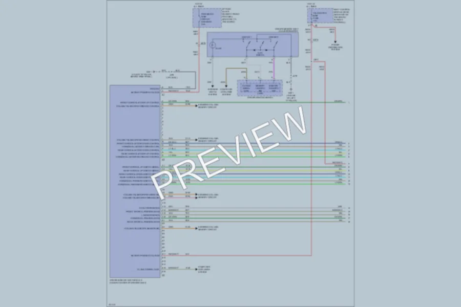 2012 Chevrolet Corvette Memory Systems wiring diagram preview